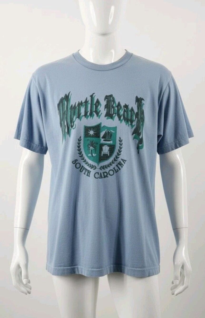 Vintage Single Stitch Myrtle Beach South Carolina T Shirt Men's Size XL Peeling
